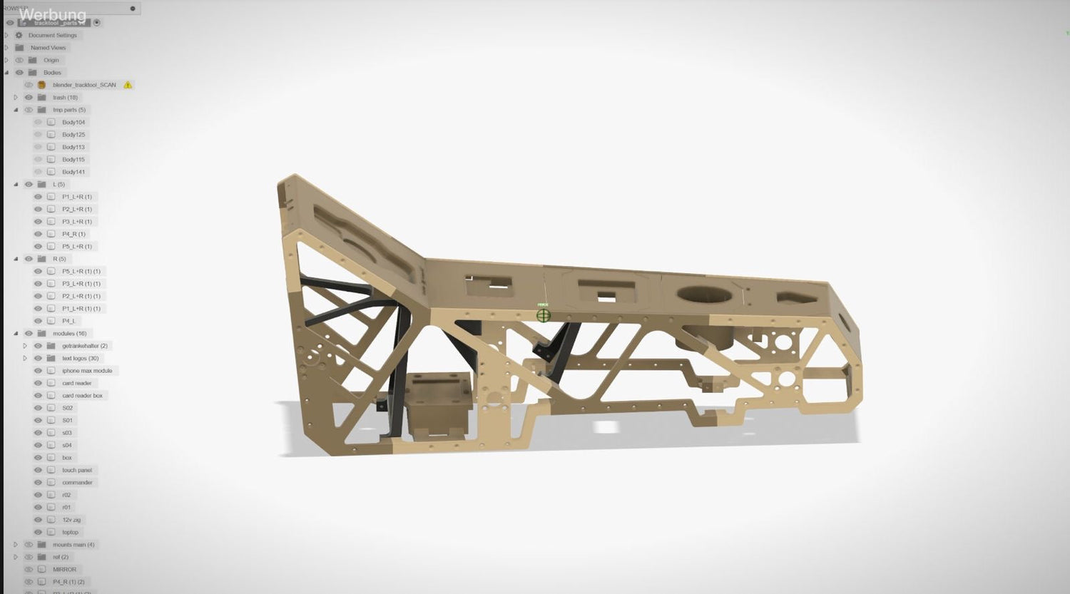 Tesla Model 3 Mittelkonsole Racing