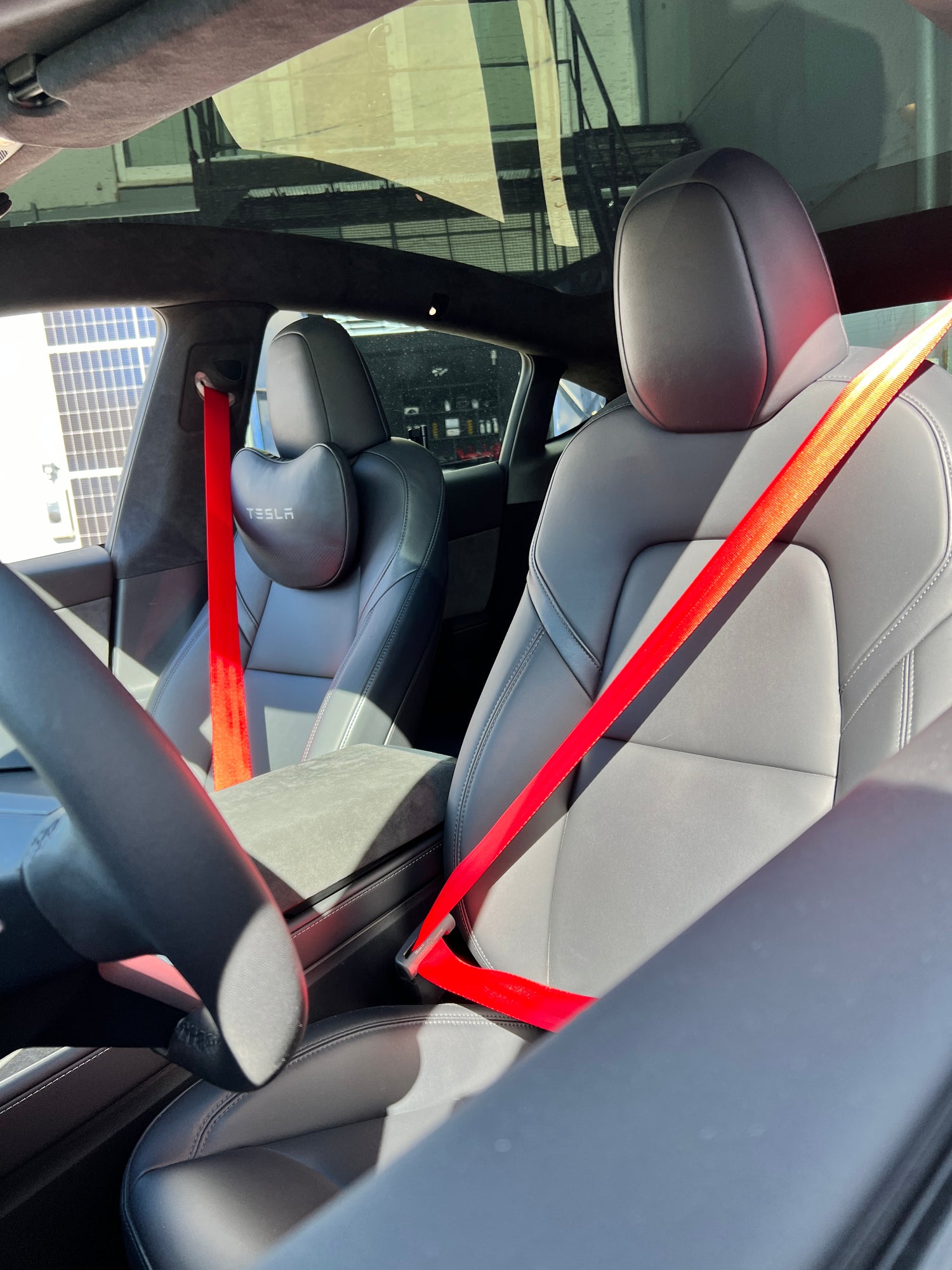 Farbige Sicherheitsgurte Tesla Model 3 / Y Autokorrektur