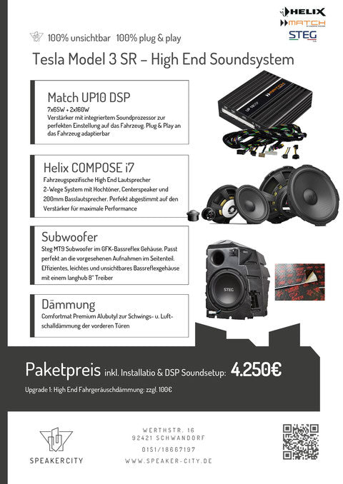 HIFI Update Kit Tesla Model 3 SilentDrive.de