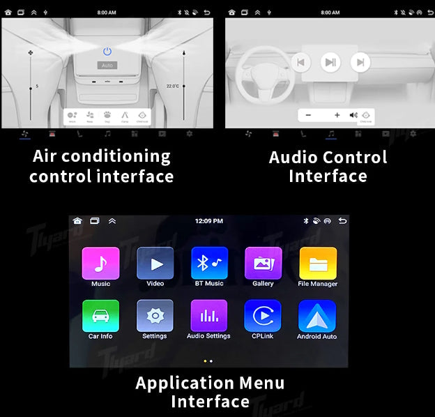 Display Fond für Tesla Model 3 / Y Refresh Tlyard