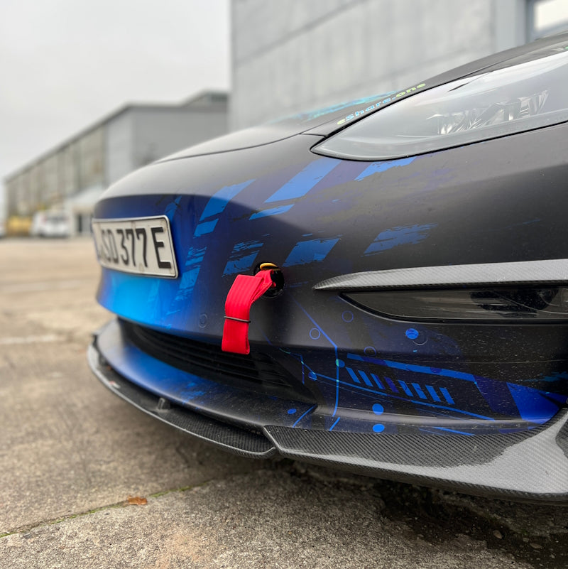 Abschleppschlaufe Tesla Model 3 / Y Farbig TrackTool Autokorrektur