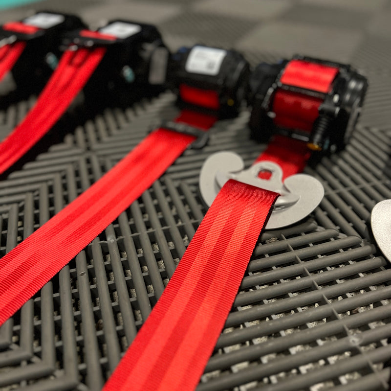 Farbige Sicherheitsgurte Tesla Model 3 / Y Autokorrektur