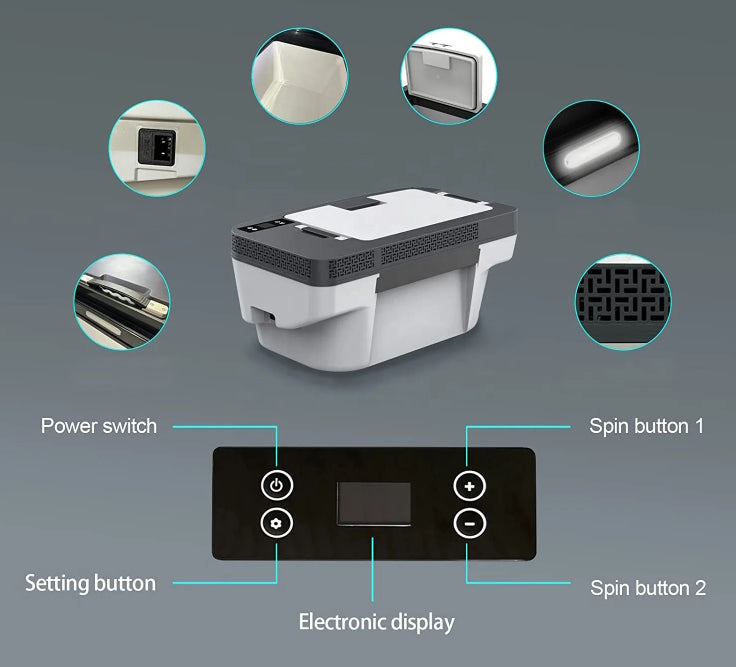 Tesla Model Y Kühlschrank für die Mittelkonsole hinten SilentDrive