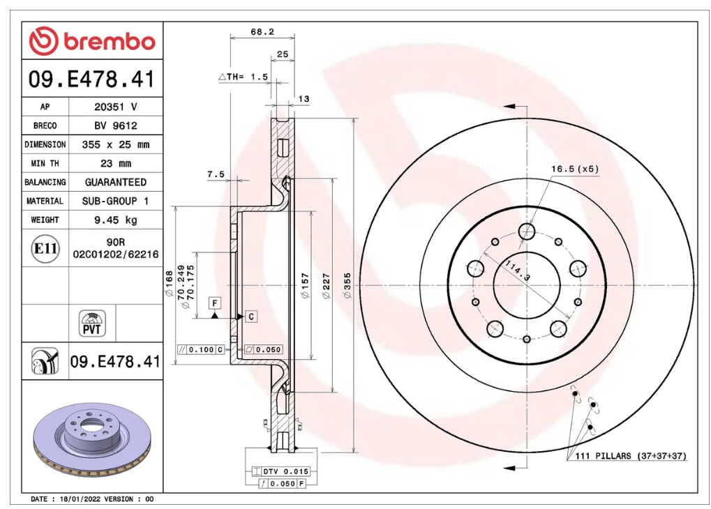 Tesla Model Y Bremsscheiben einzeln SilentDrive.de
