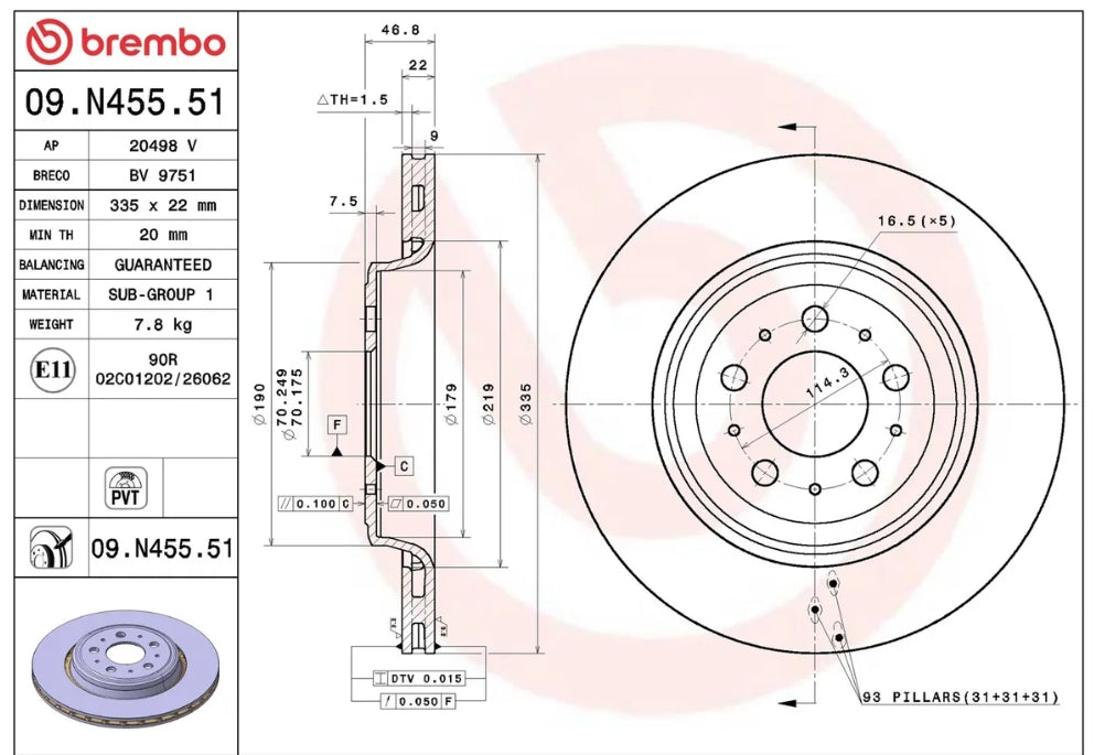 Tesla Model Y Bremsscheiben einzeln SilentDrive.de