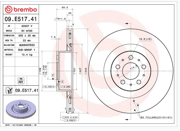 Tesla Model Y Bremsscheiben einzeln SilentDrive.de