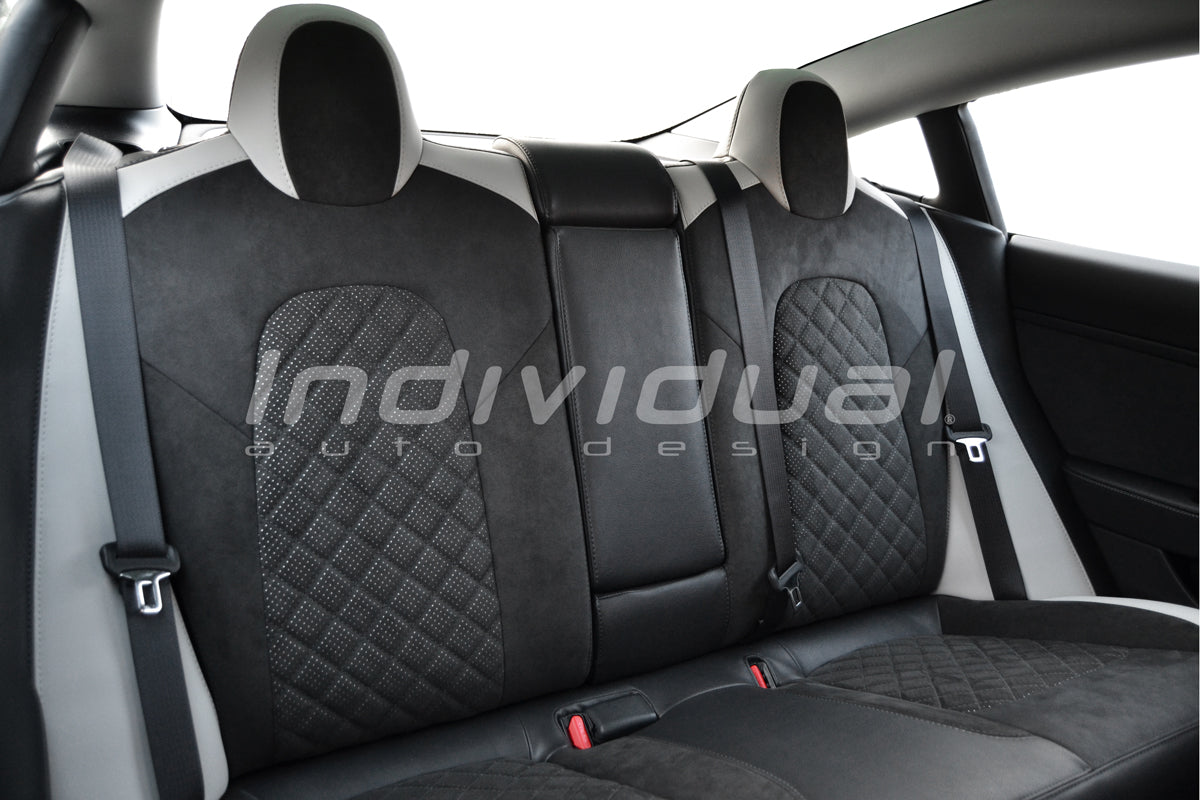 Individuelle Sitzbezüge Tesla Model 3 / Y SilentDrive.de