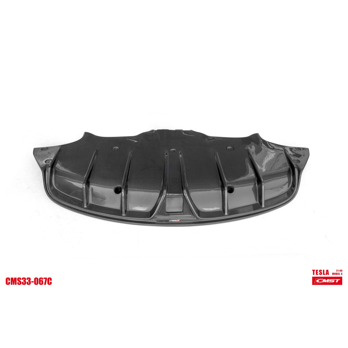 Tesla Model 3 CMST Heckdiffusor mit AHK Öffnung SilentDrive.de