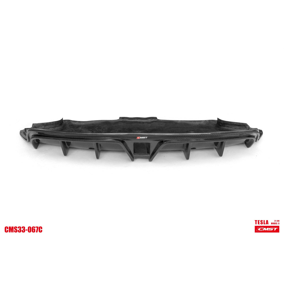 Tesla Model 3 CMST Heckdiffusor mit AHK Öffnung SilentDrive.de