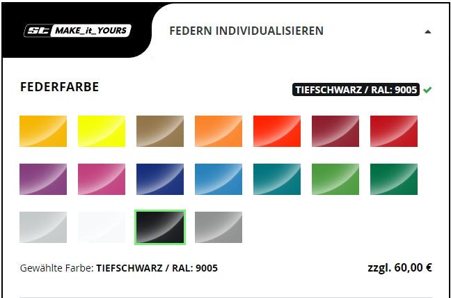e-Up / Seat Mii ST GEWINDEFAHRWERK ST X STAHL VERZINKT KW Suspension