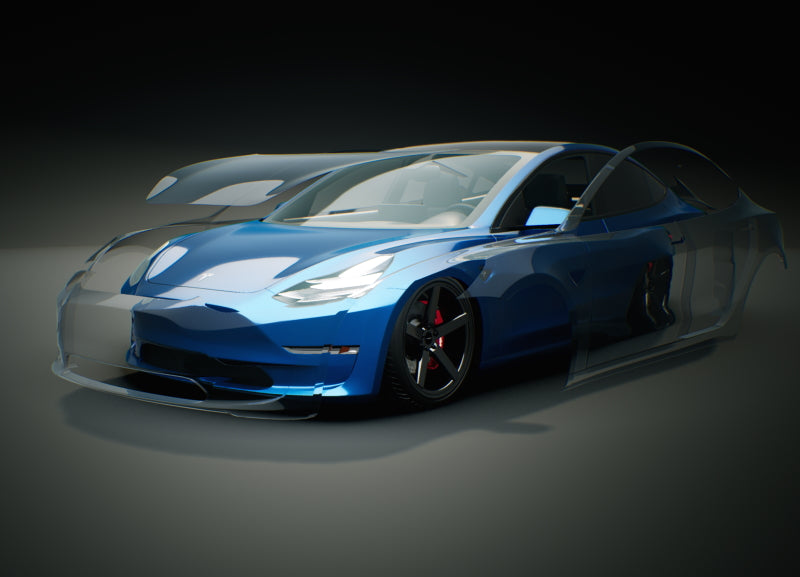 Steinschlagschutz Folierung Tesla Model 3 / Model Y SilentDrive.de