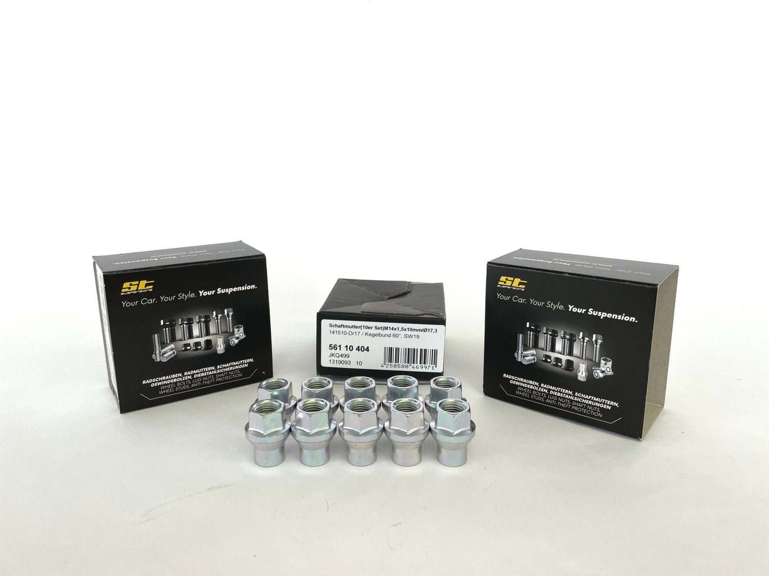 ST SCHAFTMUTTER KURZ M14X1,5X10 KEGELBUND 60° (10 STK) ST Suspension