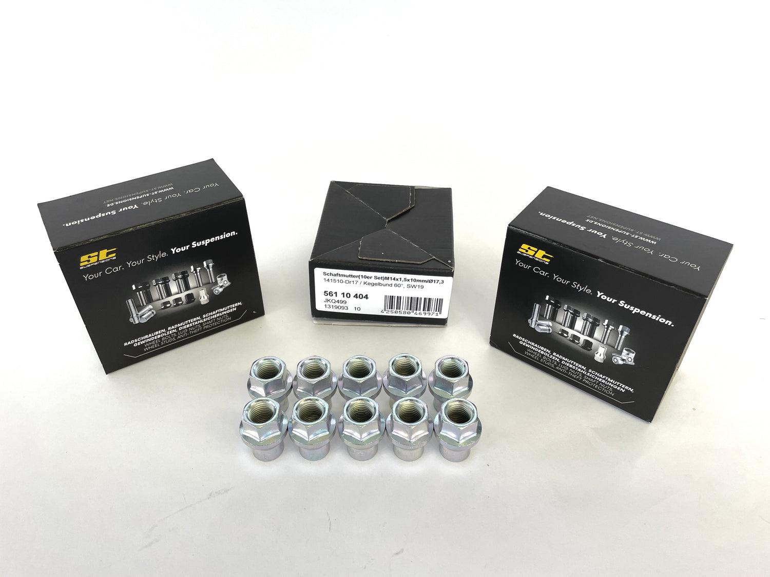 ST SCHAFTMUTTER KURZ M14X1,5X10 KEGELBUND 60° (10 STK) ST Suspension