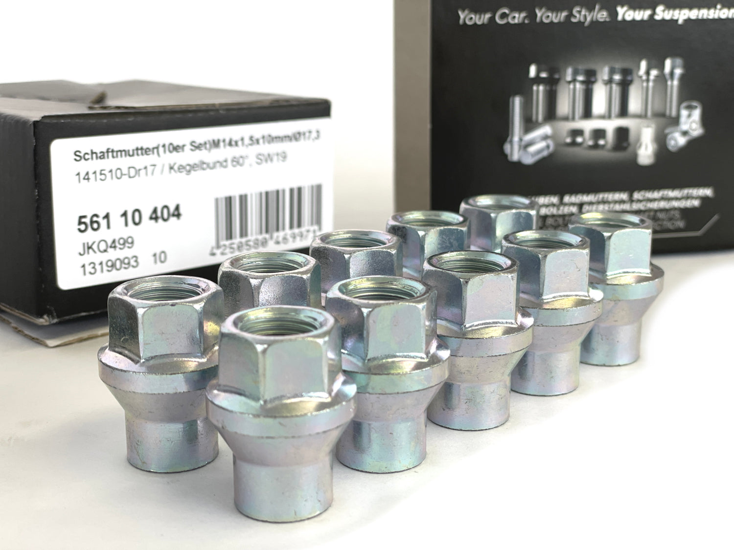 ST SCHAFTMUTTER KURZ M14X1,5X10 KEGELBUND 60° (10 STK) ST Suspension