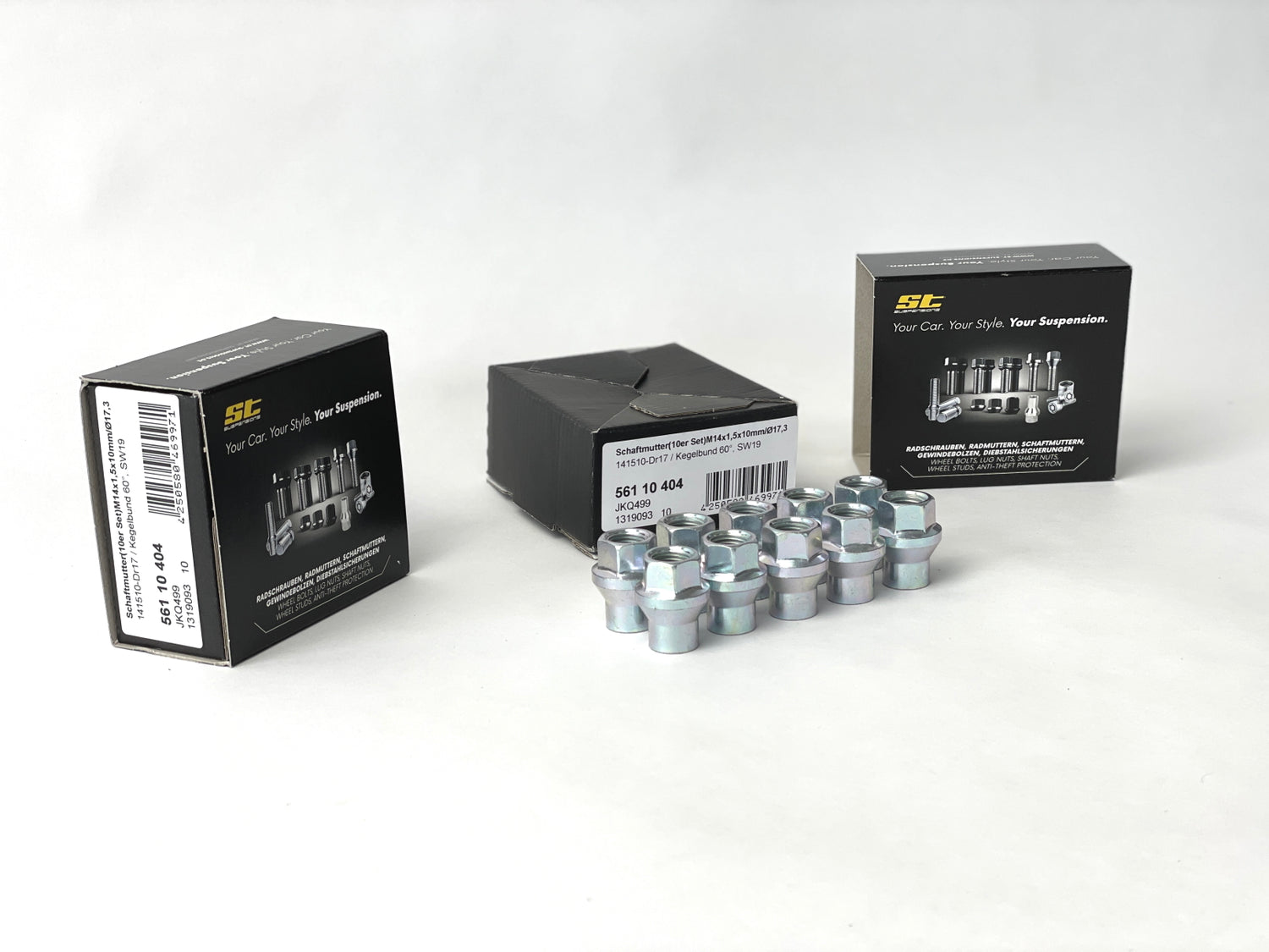 ST SCHAFTMUTTER KURZ M14X1,5X10 KEGELBUND 60° (10 STK) ST Suspension