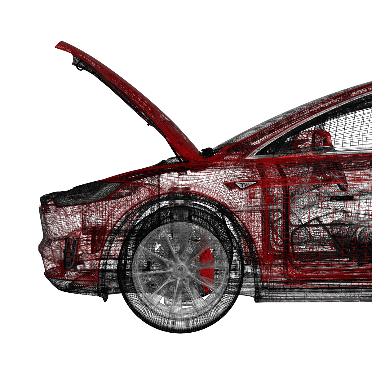 Tesla Model X Frunkautomatik