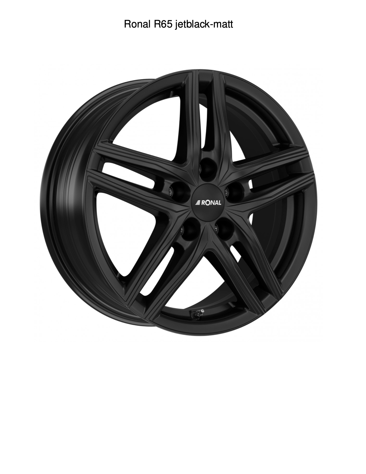 Komplettrad Mazda MX-30 Ronal R65 Jetblack-Matt inkl. Goodyear EfficientGrip Performance 215/55 R18 & RDKS