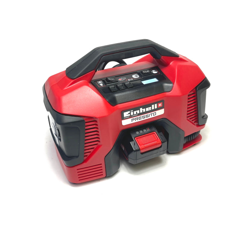 Tragbarer Akku Kompressor für den Track