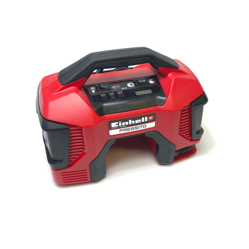 Tragbarer Akku Kompressor für den Track