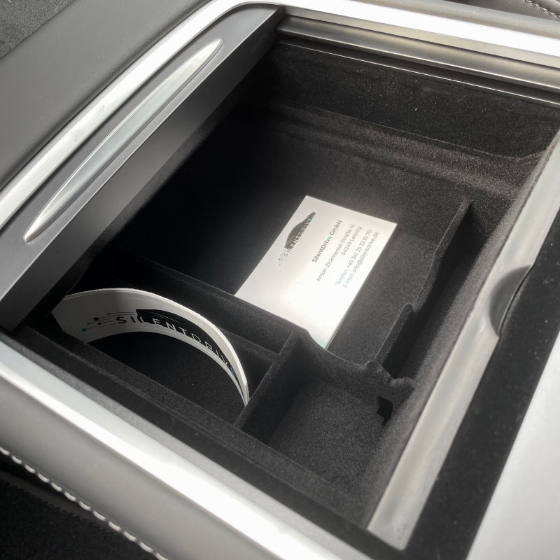 Tesla Model 3 / Y Refresh Mittelkonsole Einsatz SilentDrive