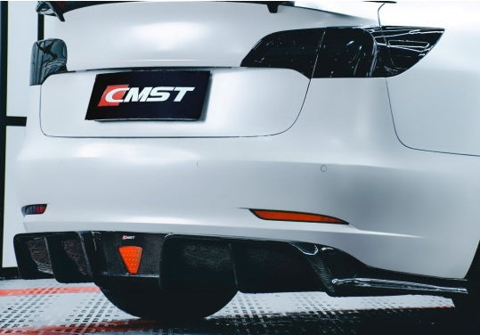Tesla Model 3 CMST Heckdiffusor Version 2 SilentDrive.de