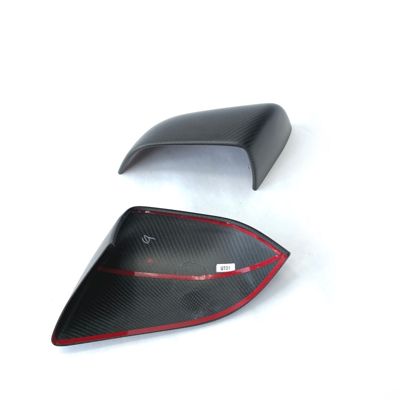 Tesla Model 3 Spiegelkappen Cover Echtcarbon SilentDrive