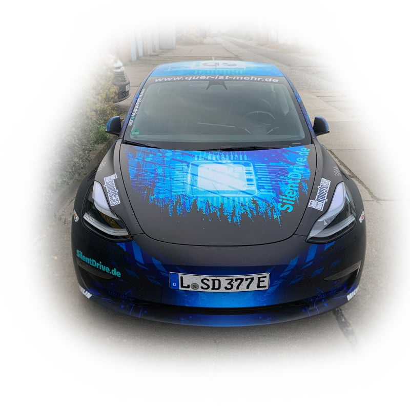 Tesla Model 3 Indoor Fahrzeug Cover (Stretch) SilentDrive.de