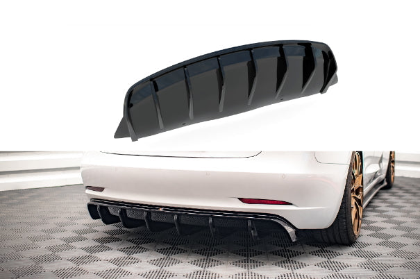Heck Ansatz Diffusor V2 für Tesla Model 3 – SilentDrive.de