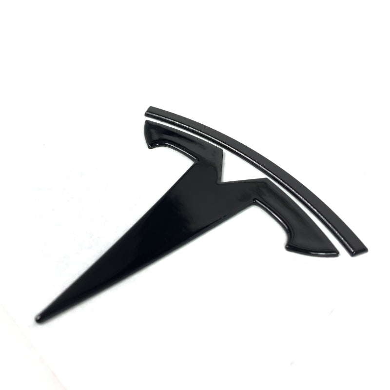 Tesla Model 3 Front Logo + Hecklogo schwarz METALL matt oder glanz SilentDrive
