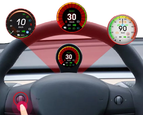 Zusatzdisplay Tesla Model Y / 3 SilentDrive.de