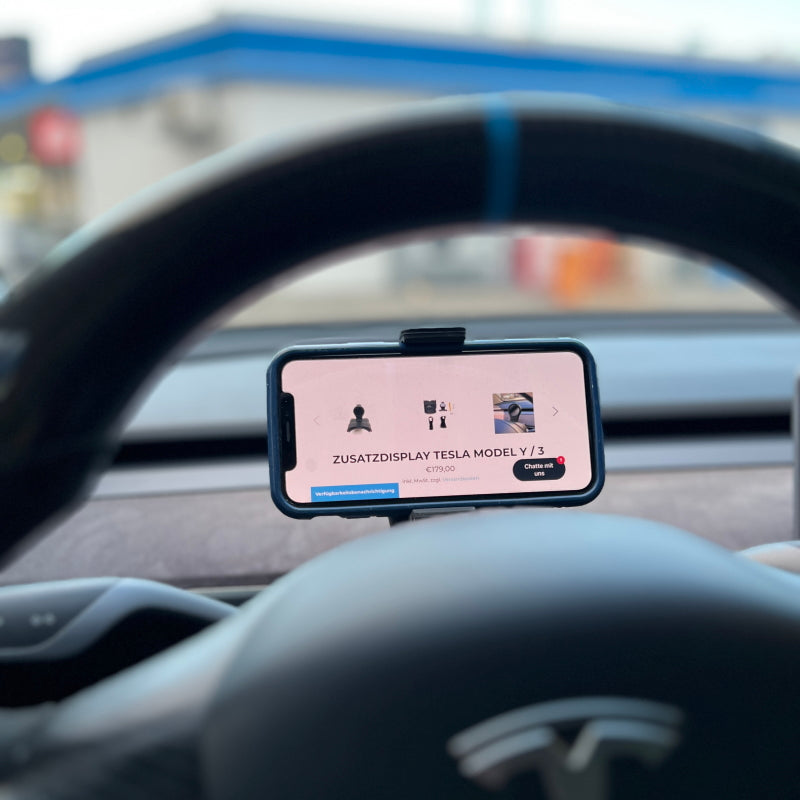 Zusatzdisplay Tesla Model Y / 3 SilentDrive.de
