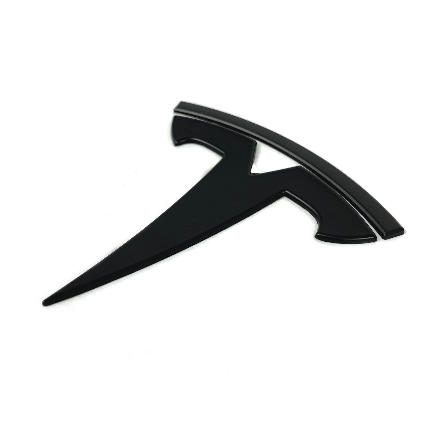 Tesla Model Y Front Logo + Hecklogo schwarz METALL matt oder glanz SilentDrive