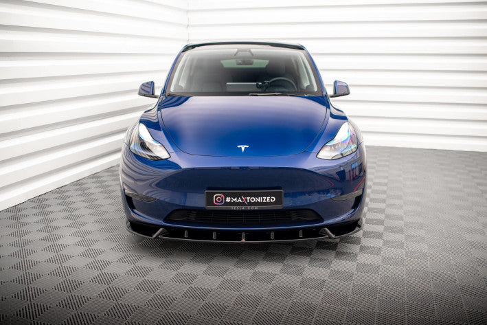Maxton Design Cup Spoilerlippe Front Ansatz V1 für Tesla Model Y Maxton Design