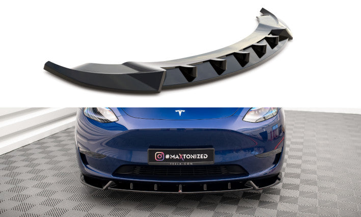 Maxton Design Cup Spoilerlippe Front Ansatz V1 für Tesla Model Y Maxton Design
