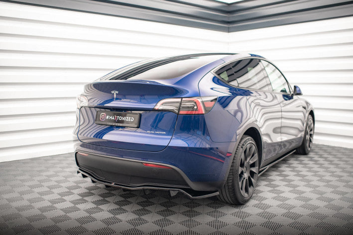 Maxton Design Mittlerer Cup Diffusor Heckansatz DTM Look für Tesla Model Y Maxton Design