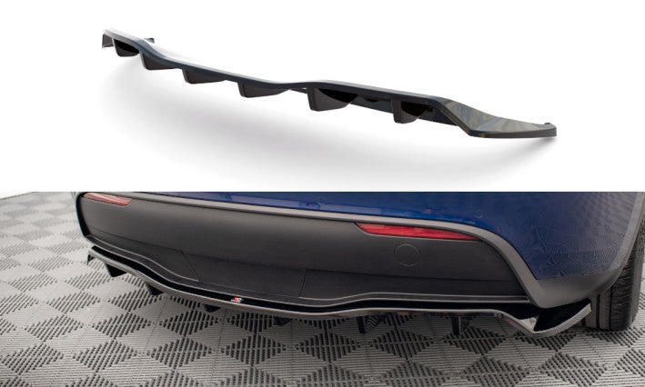 Maxton Design Mittlerer Cup Diffusor Heckansatz DTM Look für Tesla Model Y Maxton Design