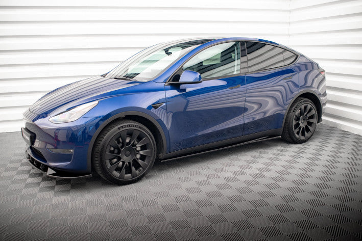 Maxton Design Seitenschweller Ansatz Cup Leisten für Tesla Model Y V1 Maxton Design