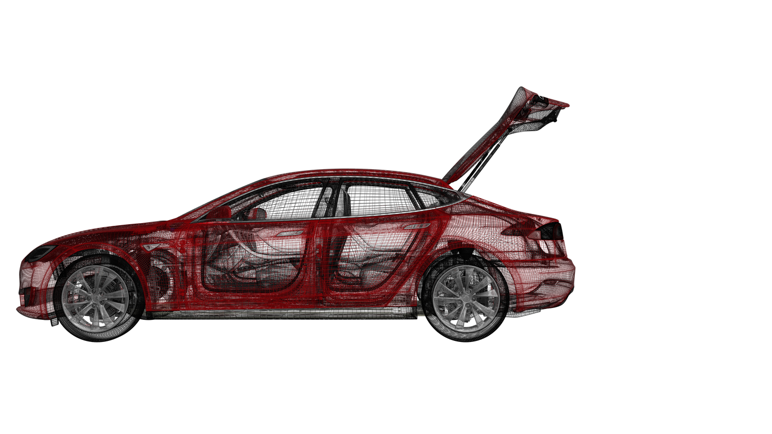 Tesla Model S Kofferraumautomatik AMPTech