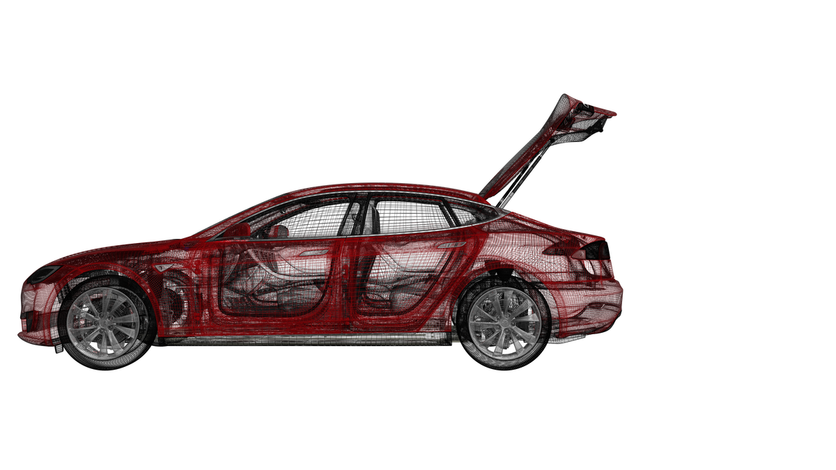 Tesla Model S Kofferraum - LED Werkstatt GmbH