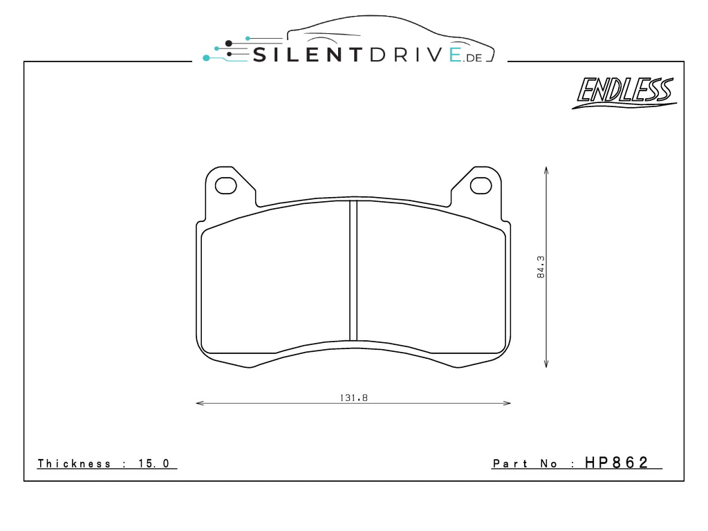 Bremsbeläge ENDLESS für den TRACK (Vorderachse) Endless