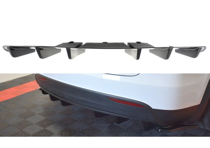 Heck Ansatz Diffusor für TESLA MODEL X Maxton Design