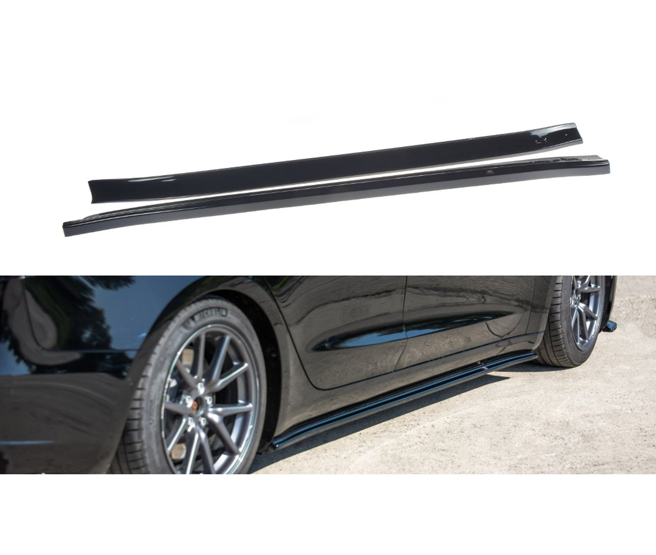 Seitenschweller Ansatz Cup Leisten für Tesla Model 3 Maxton Design