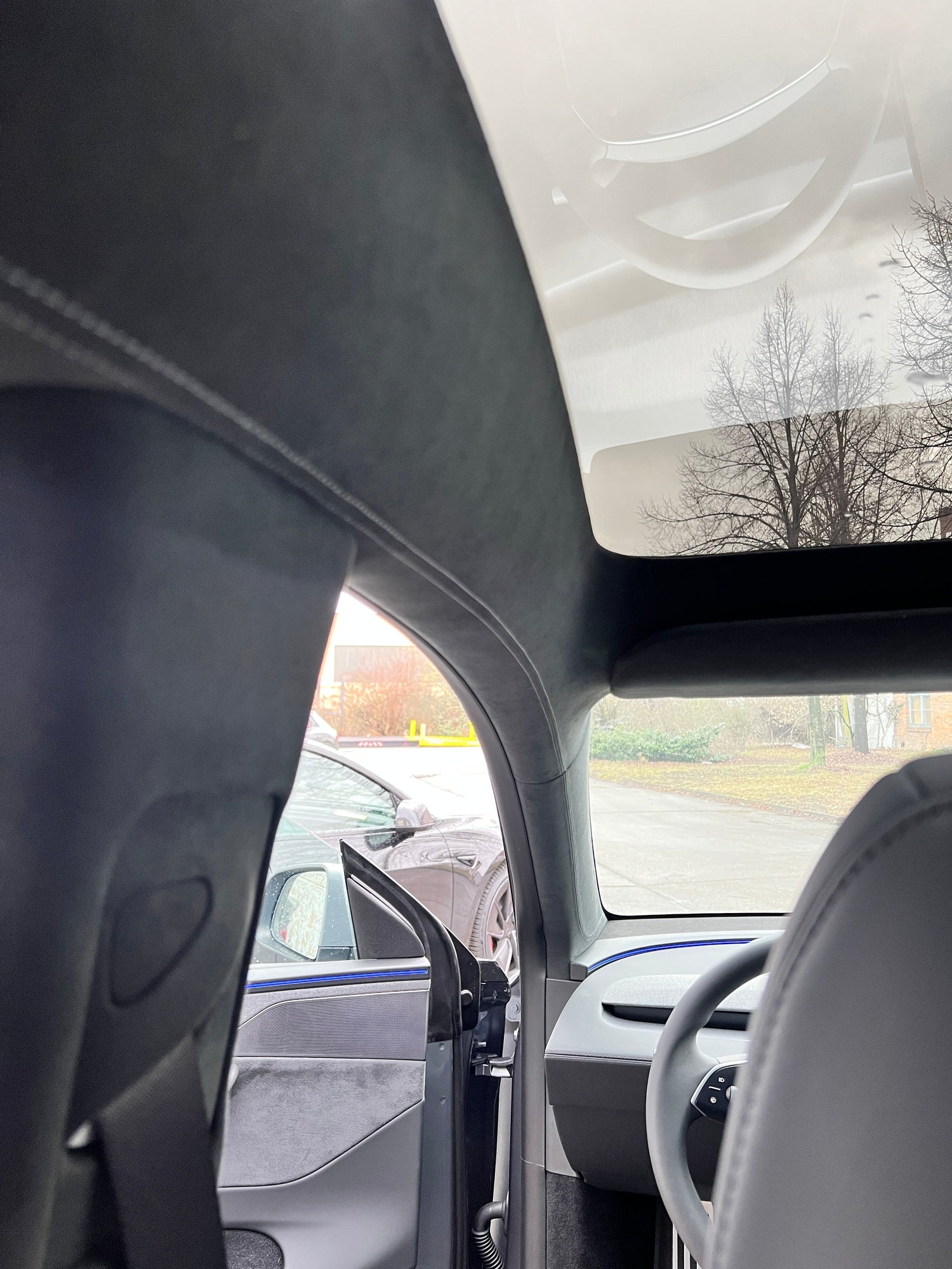 Alcantara / Dinamica Dachhimmel Tesla Model 3 / Y SilentDrive.de