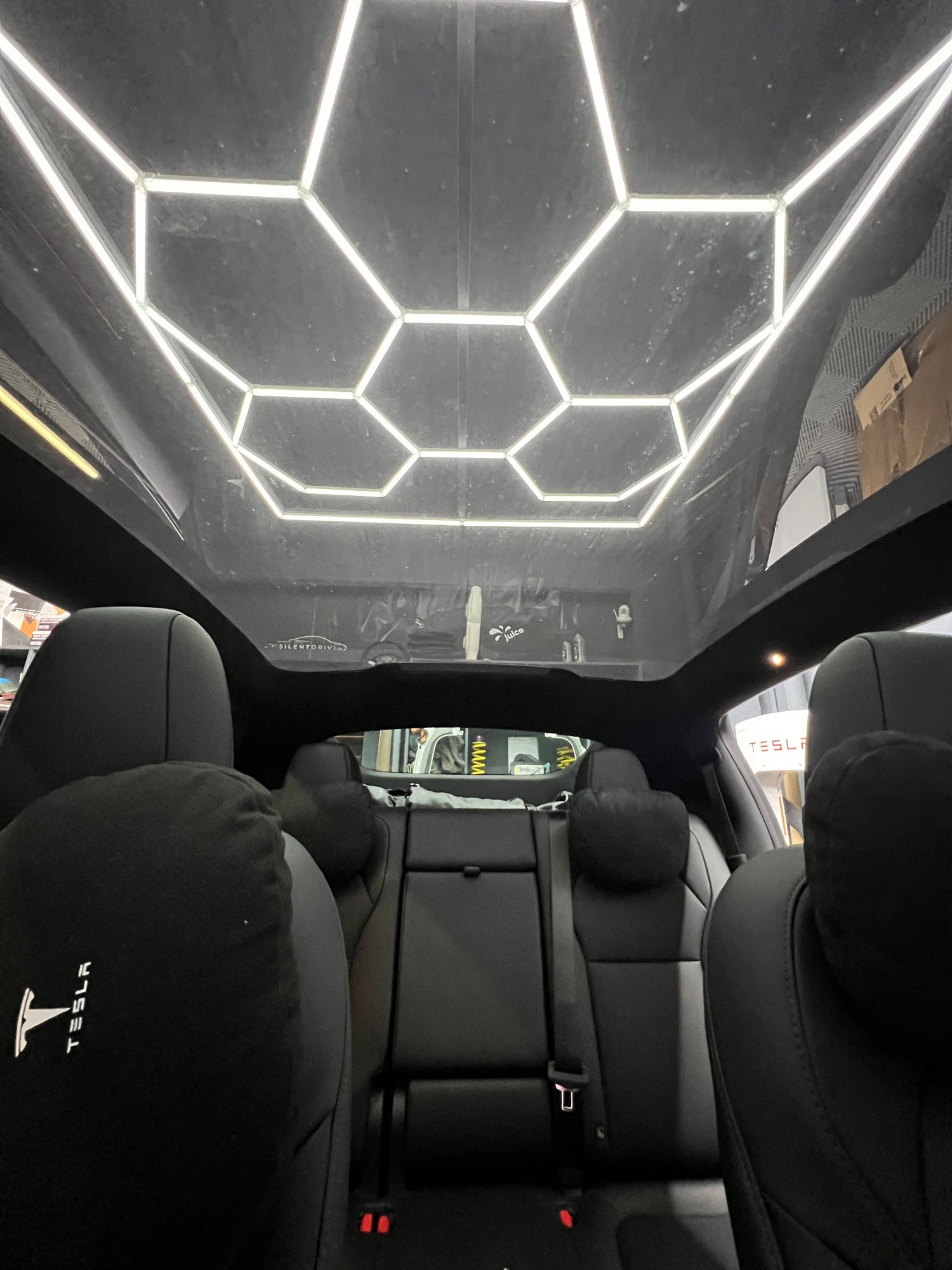 Alcantara / Dinamica Dachhimmel Tesla Model 3 / Y SilentDrive.de