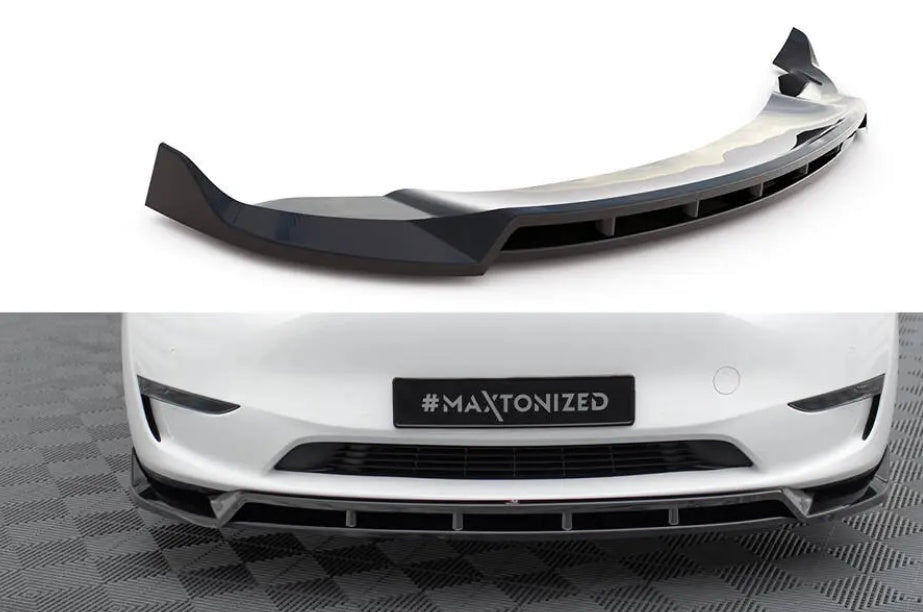 Maxton Design Cup Spoilerlippe Front Ansatz V2 für Tesla Model Y Maxton Design
