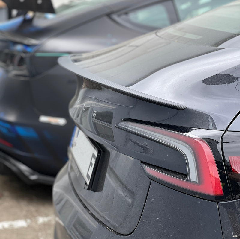 Echtcarbon Spoiler Für Tesla Model 3 Highland 2024 - Performance Heckspoiler