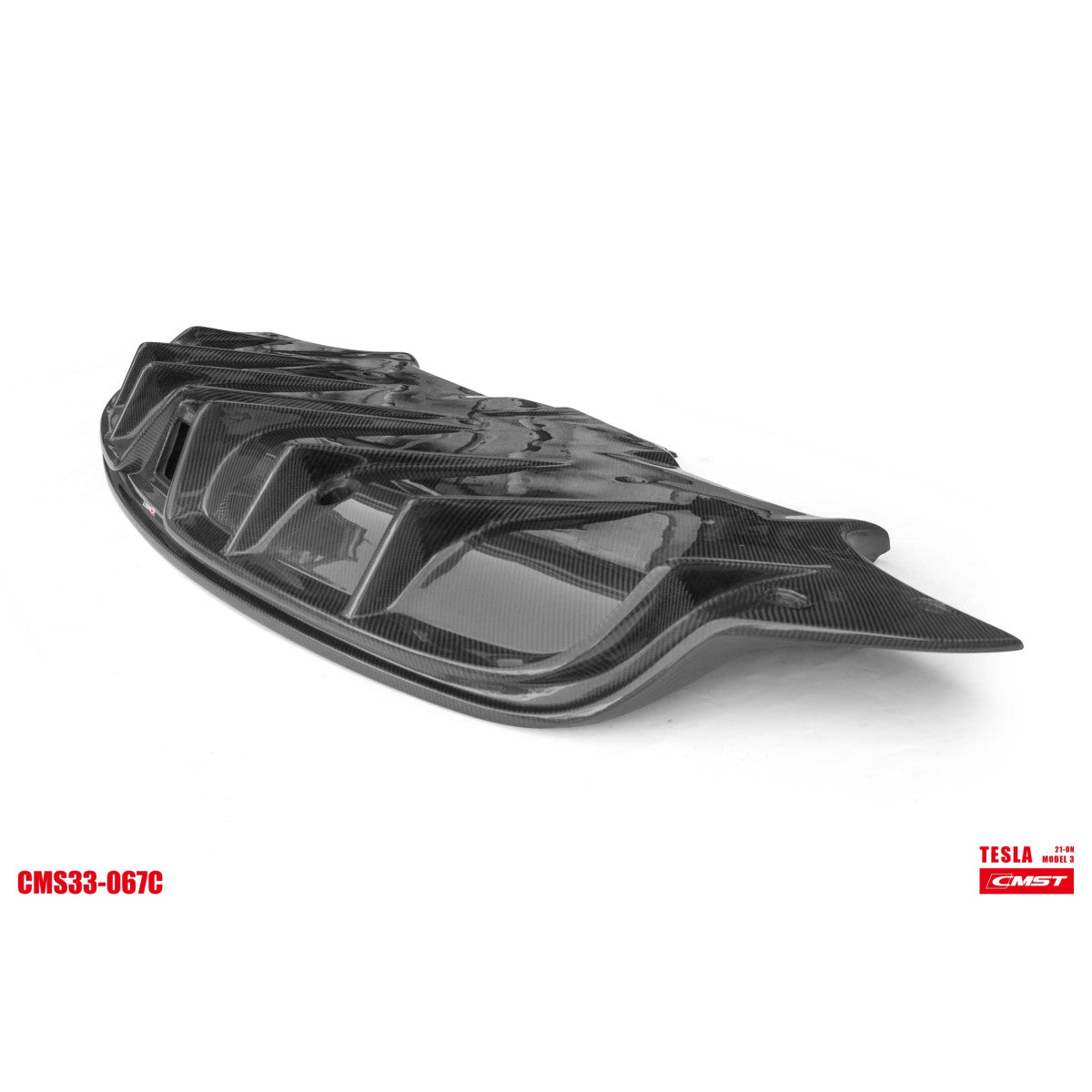 Tesla Model 3 CMST Heckdiffusor mit AHK Öffnung SilentDrive.de