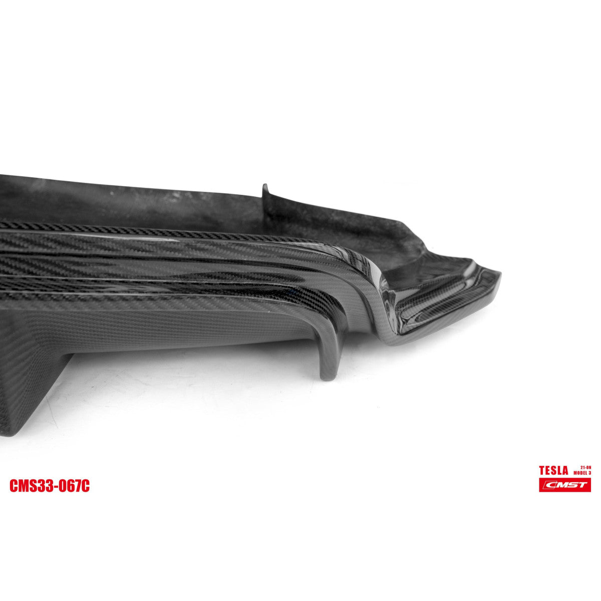 Tesla Model 3 CMST Heckdiffusor mit AHK Öffnung SilentDrive.de