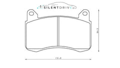 Bremsbeläge Serie Tesla Model 3 Vorderachse ABS
