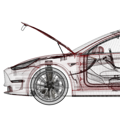 Tesla Model 3 Frunkautomatik AMPTech